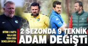 Denizlispor’un Süper Lig’de son 2 sezonki macerasında 9 teknik adam görev yaptı
