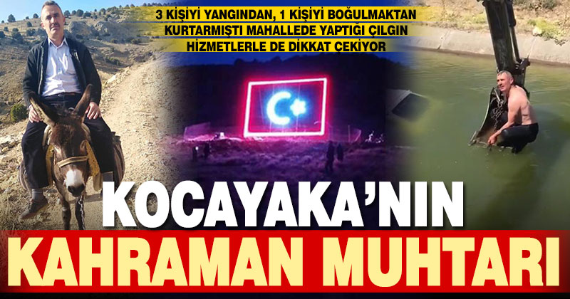 Denizli’nin çılgın muhtarı 4 kişiyi kurtaran bir kahraman