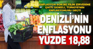 Denizli’nin enflasyonu Türkiye’yi geçti