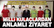 Milli yüzücülerden Başkan Zolan’a ziyaret