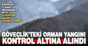 Göveçlik’te çıkan orman yangını kontrol altına alındı
