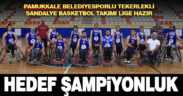 Pamukkale Belediyesporlu tekerlekli sandalye basketbol takımı lige hazır