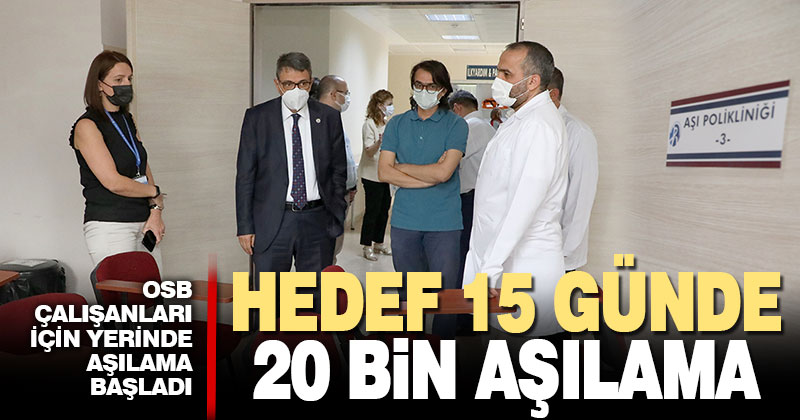 PAÜ Hastaneleri OSB Polikliniği’nde yerinde aşılama başladı