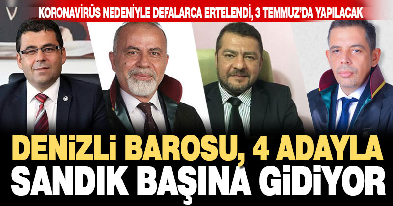 Denizli Barosu 3 Temmuz’da seçime gidiyor
