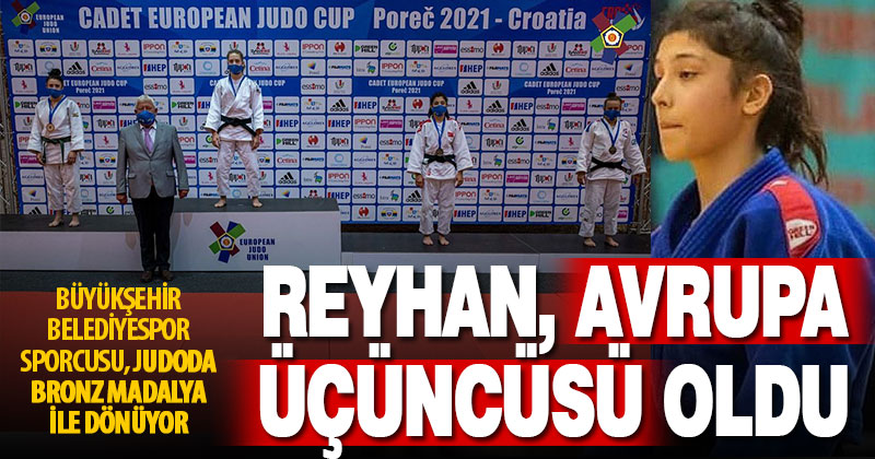 Denizlili Reyhan Oğuz, judoda Avrupa üçüncüsü oldu