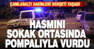 Hasmını pompalı tüfekle yaralayıp kaçtı