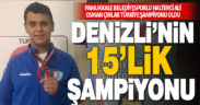 Pamukkale Belediyesporlu halterci Ali Osman Çınlar Türkiye şampiyonu oldu