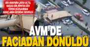 Şiddetli rüzgar iki AVM’de hasara neden oldu: Çatı uçtu, totem araçların üzerine devrildi