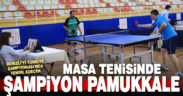 Masa tenisinde şampiyon Pamukkale Belediyesi