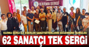 Merkezefendi’de 62 sanatçının katıldığı karma sergi açıldı