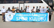 Başkan Örki basketbolcuları şampiyonluğa uğurladı