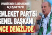 Memleket Partisi Genel Başkanı Muharrem İnce, partisinin Denizli il başkanlığını açtı