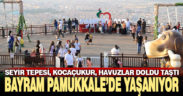 Bayram tatilinin gözdesi Pamukkale oldu