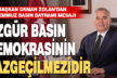Başkan Osman Zolan’dan 24 Temmuz Basın Bayramı mesajı