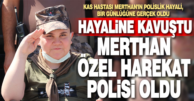 Polis, kas erime hastası çocuğun özel harekat polisi olma hayalini gerçekleştirdi
