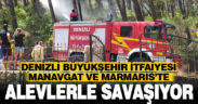 Büyükşehir itfaiye ekipleri canla başla görev başında