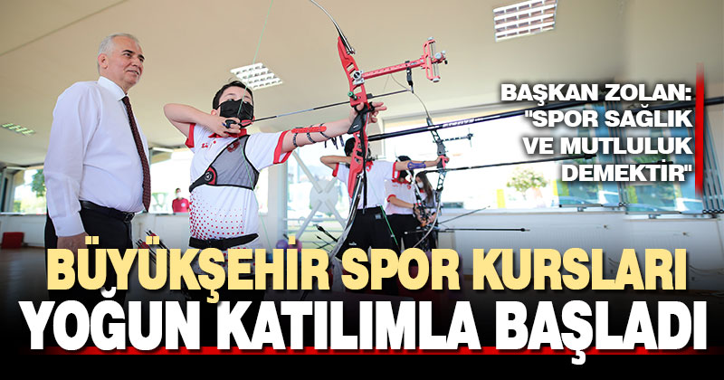 Büyükşehir spor kursları yoğun katılımla başladı