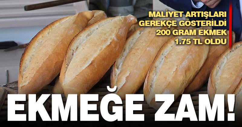 Denizli’de ekmeğe 25 kuruş zam