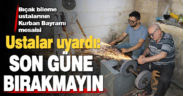 Bıçak bileme ustalarının Kurban Bayramı mesaisi