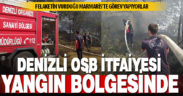 Denizli OSB itfaiyesi yangın bölgesinde
