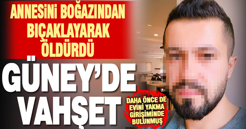 Annesini boğazından bıçaklayıp öldüren genç, bir gün sonra parkta otururken yakalandı