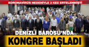 Denizli Barosu’nda 4 adaylı kongre başladı