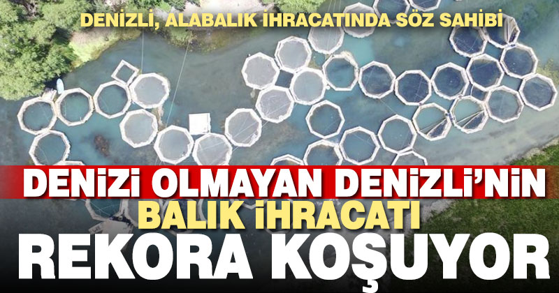 Ülkenin alabalık ihtiyacının yüzde 80’ini tek başına karşılayan Denizli, ihracatta da rekora koşuyor