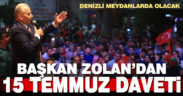 Başkan Osman Zolan’dan 15 Temmuz daveti