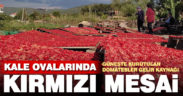 Kale ovalarında “kırmızı” mesaisi başladı
