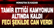 Kaklık’ta tamirci, tamir ettiği kamyonun altında kaldı, hayatını kaybetti