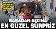 Evlenen kızı için elektrikli faytondan gelin arabası yaptı