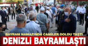 Vatandaşlar, Kurban Bayramı namazında camileri doldurdu