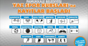 Pamukkale Belediyesi yaz spor kursları kayıtları başladı