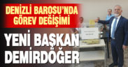Denizli Barosu yeni başkanını seçti, seçimin galibi Demirdöğer