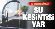 Muhtelif mahallelerde su kesintisi