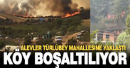 Alevlerin hızla yayıldığı Buldan’da Türlübey Mahallesi boşaltılıyor