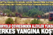 Demiryolu çevresinde başlayan yangın için herkes seferber oldu