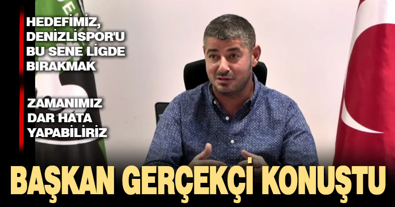Denizlispor Başkanı Mehmet Uz’dan transfer yasağı açıklaması