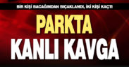 Parkta çıkan kavgada bıçaklanan kişi hastaneye kaldırıldı
