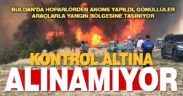 Buldan’daki yangın kontrol altına alınamıyor
