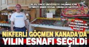 Nikferli göçmen Kanada’da yılın esnafı seçildi