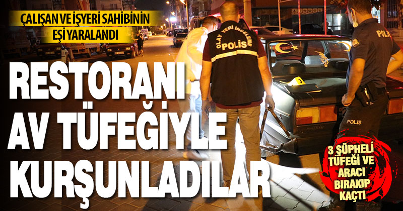 Restoranda çıkan silahlı kavgada 2 kişi yaralandı
