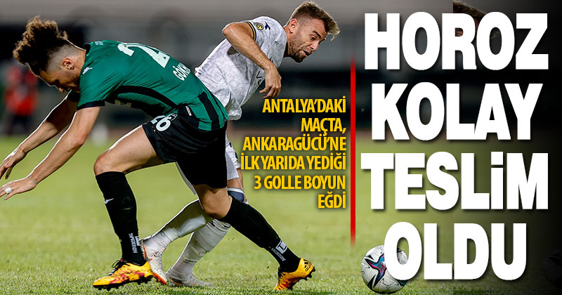 Denizlispor, Ankaragücü’ne ilk yarıda teslim oldu: 0-3