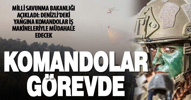 Milli Savunma Bakanlığı: Komandolar Denizli’deki yangına müdahale edecek