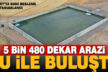 Bozkurt’ta tamamlanan tesisle 5 bin 480 dekar arazi sulamaya açıldı