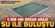 Bozkurt’ta tamamlanan tesisle 5 bin 480 dekar arazi sulamaya açıldı