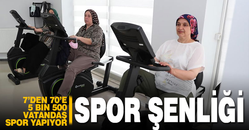 Merkezefendi’de belediye imkanları ile 5 bin 500 vatandaş sporla buluştu