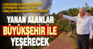 Büyükşehir yanan alanlarda ağaçlandırma kampanyalarına da destek verecek