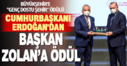 Cumhurbaşkanı Erdoğan’dan Başkan Zolan’a ödül