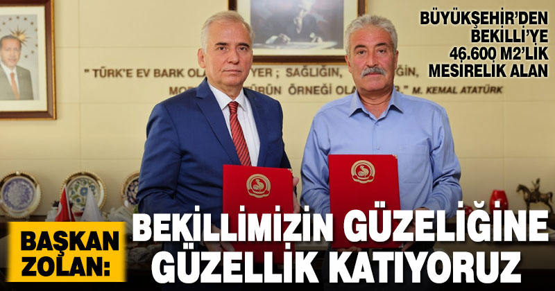 Büyükşehir’den Bekilli’ye 46.600 m2’lik mesirelik alan